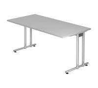 NANO 16 S | Bureau - 160 x 80 Gris/Argent