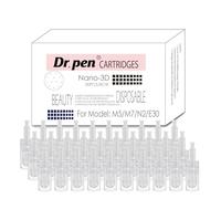 Nano 3D Lot de 30 cartouches de rechange pour Dr. Pen M5 M7 N2 E30 - Cartouches de beauté 3D Nano - Conseils hygiéniques à usage unique pour une peau polie - Kit d'entretien mensuel pour maison ou