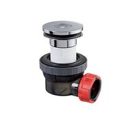 Wirquin 30721241 30721241-Siphon et bonde à clapet Quick-Clac Nano 6.7 Standard, Noir