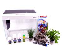Nano Aquarium Moderne Réservoir 40 Complet LED Filtre Y Compris Décoration