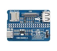 Nano Base Board (A) for Raspberry Pi Compute Module 4 Lite/eMMC, 40PIN GPIO Interface, Same Size As CM4