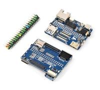 Nano Base Board Compatible with Raspberry Pi Compute Module 5 Lite/eMMC, Same Size As CM5, with Multiple Peripheral Interfaces, with USB 3.2 Gen1 Type-A, 40PIN GPIO, Dual MIPI Interfaces, Audio,etc