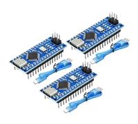 Nano Board pour Arduino Nano RUIZHI 3 Pèces Nano-V3 5V 16MHz Carte de Développement avec 328P Puce Carte Mère Type-C Interface et USB Câble Soudée Compatibilité avec Arduino Nano