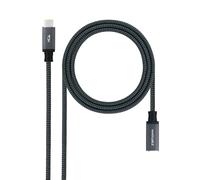 Nanocable 10.01.4502-COMB câble USB USB 3.2 Gen 2x2 2 m USB C Noir