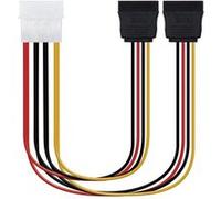 Nano Cable 10.19.0102 - Câble SATA Aliment. MOLEX vers 2SATA,mâle-Femelle, 30cm G