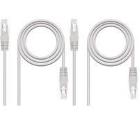 Nano Cable 10.20.0400-L30 - Câble Ethernet RJ45 Cat.6 UTP AWG24, Gris, 30cm (Lot de 2)
