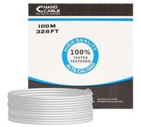 Nano Cable 10.20.0702 - Câble Ethernet Rigide RJ45 Cat.5e FTP AWG24, Gris, 100mts Gris G
