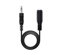 Nano Cable 10.24.0203 - Cable estéreo Jack 3.5 mm M/H (3 mètres), couleur noir