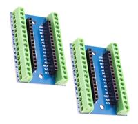Nano Carte d'extension Binghe 2 Pièces Nano Carte, Nano IO Shield Adaptateur, Nano IO Shield V1.O Carte d'extension Nano IO Shield Compatible avec Arduino