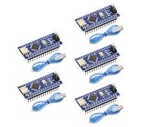 Nano Conseil de Développement avec câble Binghe 5 Pièce Nano Conseil de Développement avec Chip CH340 Type-C Interface 5V 16M 328P Microcontrôleur Compatible avec Arduino IDE