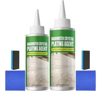 Nano Crystal Coating Agent for Tile & Furniture, Nanometer Crystal Plating Agent, Coating of Stone Nanocrystals, Polishing Brightening & Scratch Repair, With Sponge and Towel (2set)