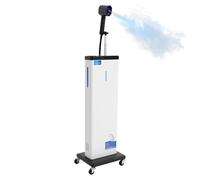 Nano défroisseur à cheveux électrique 1300 W, 3 en 1 Nano Mist avec roues pivotantes à 360°, 9 niveaux de brume réglable pour salons de coiffure et maison (blanc)