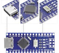 Nano Development Board Module Compatible with Arduino,with Type C USB Port,CH340G Chip,5V/16MHz Microcontroller(5PCS)