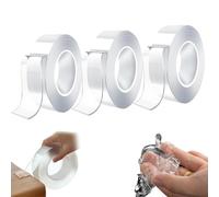 Nano Double Sided Tape Heavy Duty, Transparent Magic Nano Tape, Traceless Glue, Arithmetic Transparent Nano Tape Double Sided, Extra Large Nano Double-Sided Mounting Tape, Wall Tape Sticky. (3Pcs)