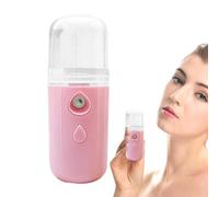 Nano facial portable pour hydratation de la peau, design à boutons, pulvérisateur de brume pratique | Appareil de soins de beauté rechargeable par USB, réservoir d'eau visuel de 30 ml pour