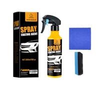 Nano Hydrophobic Ceramic Coating-Spray Coating Agent 300ml Car Kit Easy-to-Spray Auto Paint Protection Includes Microfiber Cloth for Vehicle Shine & Protection (1pcs)