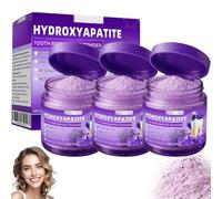 Nano Hydroxyapatite Dentifrice,Poudre Réparatrice Pour Les Dents à Base D'hydroxyapatite,Hydroxylapatite Poudre De Réparation Des Dents,Poudre Blanchissante Dénts,Haleine Fraîche,émail Sensible (3PC)