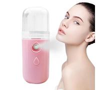Nano Mist Sprayer - Hydratant Visage Humidificateur, Outil Alimenté par USB | Bateau Vapeur Visage Compact, Capacité d'eau de 30 ml, Fonction Lumière LED, Miroir, Extension de Cils Sécurisée, Portable