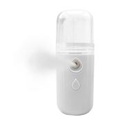 Nano Mister - Réservoir d'eau visuel - 30 ml - Humidificateur pour le visage - Pulvérisation - Pratique - Portable - Humidificateur d'humidité pour réservoir d'eau de 30 ml - Nano Fogger, Blanc, Voir