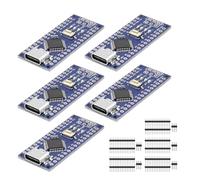 Nano Module de carte de développement compatible avec Arduino, avec type C USB Port, puce CH340G, 5V/16MHz Microcontroller(5PCS)