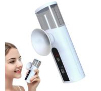 Nano Pulvérisateur pour les yeux, 13 x 4,2 x 4,5 cm, vapeur rechargeable pour le visage, 2 modes, pulvérisateur électrique portable, outil de nettoyage des paupières, idéal pour les soins de la peau