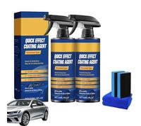 Nano Quick Coat Restore - Nano Quick Coat, Car Coating Spray for Shine & Protection with Sponge and Cloth, 4FL.OZ (2 Pcs)