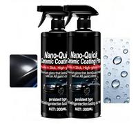 Nano Quick Coat Restores, 10.6 Oz Quick Effect Coating Agent for Car, Revolutionary Nano Spray For Car Detailing, Deep Gloss Shine Long-Lasting Polish (2PCS)