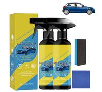 Nano Quick Coat Spray Restore Coating Agent, 120ml Quick-Acting Car Scratch Wax with Waterless Wash, Promotes Water Beading & Enhances Paint Depth for Cars Motorcycles Boats (2pcs)