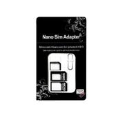 Nano SIM et micro SIM Cartes Kit Adaptateur pour Smartphone, Téléphone portable et tablette : Set 4 en 1 Kit complet, mini avec klicksi cherung, 100% sur mesure, Nano standard à Micro