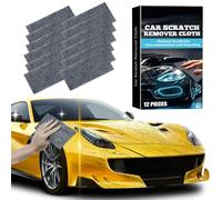Nano Sparkle Cloth 2025 - Lot de 12 Chiffons Efface Rayure Voiture, Nanosparkle Cloth Réparateur Carrosserie, Enlève Micro-Rayures, Taches d’Eau, Redonne Brillance Toutes Peintures