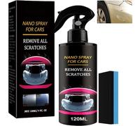 Nano spray de réparation rapide contre les rayures de voiture p40, dissolvant de rayures invisible instantané, spray de revêtement de voiture rapide haute protection 3 en 1 (120ML)
