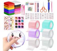 Nano Tape Bubbles Lot de 70 rubans adhésifs Nano Blowing Bubble Tape DIY Nano double face Transparent Nano Tape Bubble Craft Kit pour enfants, filles et garçons