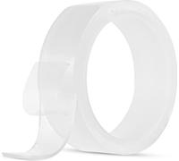 Nano Tape Roll Double Face Adhesive Tape 30mm*3m*2mm Traceless Washable Nano Tape Stick Grip Gel Reusable Nano Gel Pads for Fixing Car Windowshield Glass Carpet Mats Photos Posters Household Industria