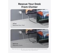 Nano USB-C to HDMI Cable Adapter with PD Fast Charging Port, 4K@60Hz HDMI to USB-C Cable, Sustainable with Advanced Shielding, Thunderbolt 5/4/3, for MacBook, iPhone 16/15, HD TV (0,9m, 140W)