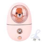 Nano vaporisateur facial, pulvérisateur facial animal mignon, mini humidificateur rechargeable par USB pour les yeux et le visage pour voyager 35 ml 500 mah (Rose)