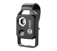 Nano Zoom 200x pour iPhone, microscope de poche 200x, mini microscope avec polariseur, lentille à clipser de haute technologie, plus stable et plus clair