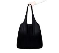 Nanobag - Sac fourre-tout compact ultra léger - Réutilisable, minuscule et respectueux de l'environnement, pliable, polyvalent et élégant, noir, Standard, Standard