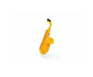 Nanoblock 3d Musical Instrument-Alto Saxophone, Nbc-106 (New)