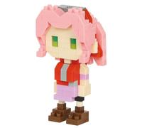 nanoblock Bandai Naruto Shippuden - Figurine Sakura Haruno - Figurine en Briques 160 pièces - Jeu de Construction Montage Maquette - Kit Construction Jouet Enfant 12 Ans et + Ado Adultes - NBCN136