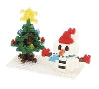 nanoblock Bonhomme de neige et Sapin De Noël Puzzle