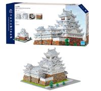 Nanoblock Château Himeji Deluxe - Maquette de Construction Mini Blocs | Kawada Nanoblock Bandai - Reproduction détaillée du célèbre Château de Himeji du Japon, 2750 pièces, niveau avancé - NB051