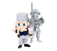 nanoblock - JoJo's Bizarre Adventure - Collection de personnages Jean Pierre Polnareff & Silver Chariot - Kit de construction de 460 pièces
