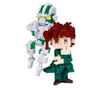 nanoblock - JoJo's Bizarre Adventure - Noriaki Kakyoin & Hierophant Green Character Collection Series Kit de construction 440 pièces