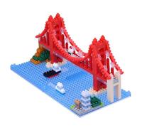 Jouet de construction - NanoBlock - Mini briques pont de San Francisco - 380 pièces - Rouge