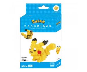 Nanoblock Pikachu de Pokemon - Ensemble de 130 pièces à construire