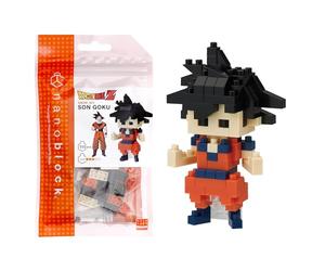 NANOBLOCKS Bandai - Nanoblock - Son Goku - Dragon Ball Z - Mini figurine en briques - Jeu de construction - Kit construction figurine manga Goku pixel - NBDB001