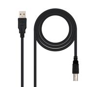 NanoCable 10.01.0105-BK - Câble d'imprimante USB 2.0, mâle-mâle, Noir, 4.5mts