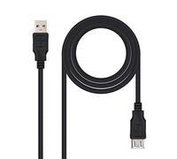Nanocable Câble d'extension USB-A 2.0 Mâle vers USB-A Femelle 1 m