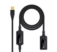Nanocable 10.01.0213 câble USB USB 2.0 15 m USB A Noir