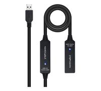 Nanocable 10.01.0313 câble USB USB 3.2 Gen 1 (3.1 Gen 1) 15 m USB A Noir